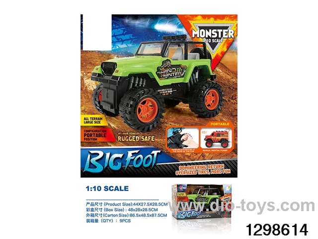 1: 10 Firewheel Dinosaur Jeep Inertia Vehicle