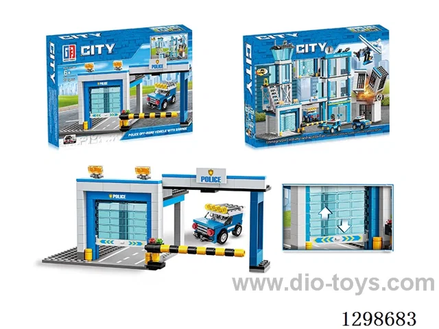 Building Blocks Pull-Back Police Set (201PCS)