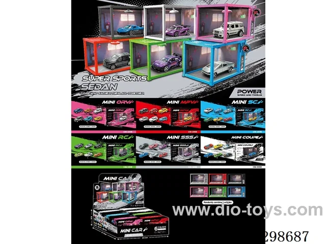 Container Garage DIY Scene - 1:64 free wheel Die-Cast Car Models (Price per Piece)