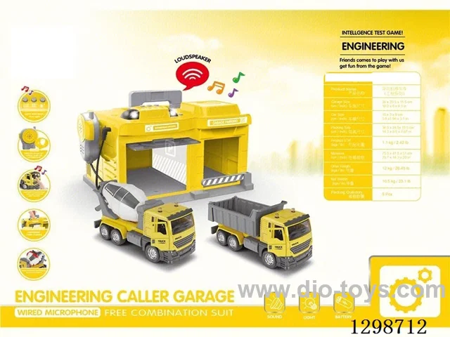 Call-Out Car Garage 1:32 Opening-Door free wheel Alloy Cars – Construction Series