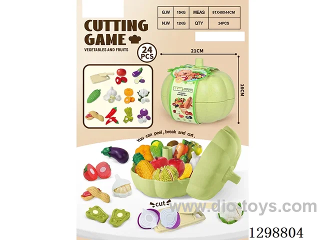 Pumpkin Storage Box Vegetable Cutting Set (24-Piece)