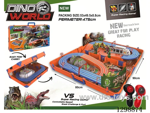 1:64 Dinosaur Edition Extra-Large Carry Case racing Set
