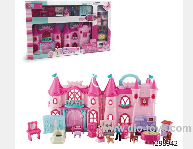 castle with light/music，include 2*AA battery
