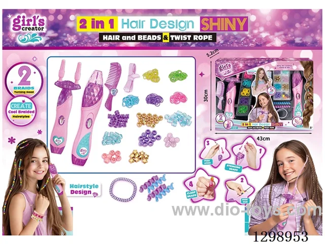 Electric Hair and Bead Weaving 2-in-1 Set