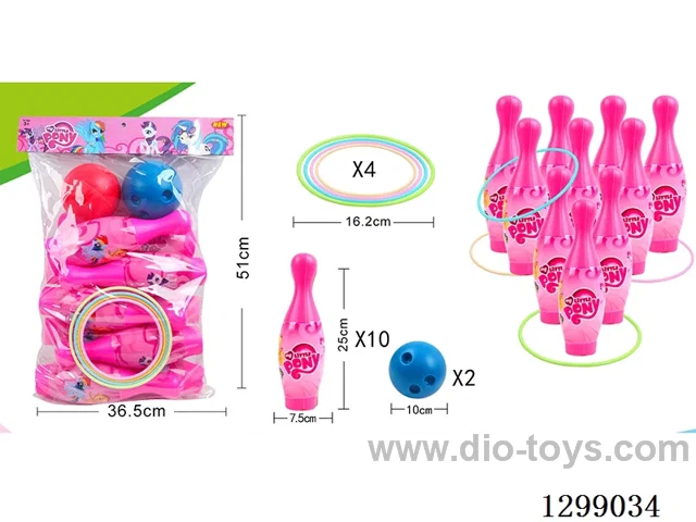 My Little Pony Bowling Set with Rings (2-in-1 Set)