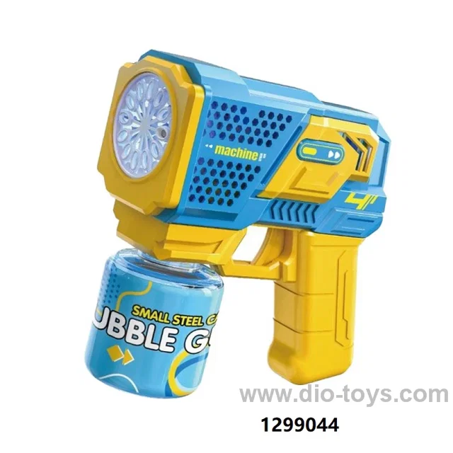 Electric bubble gun toy with 90ml bubble water in display box