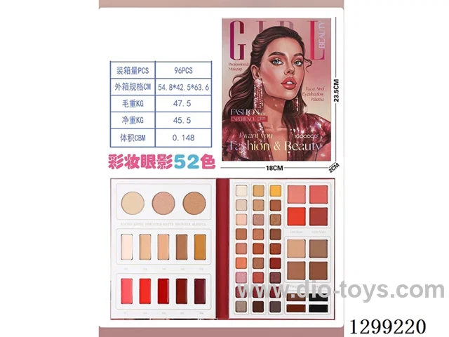52 Color makeup eye shadow plate