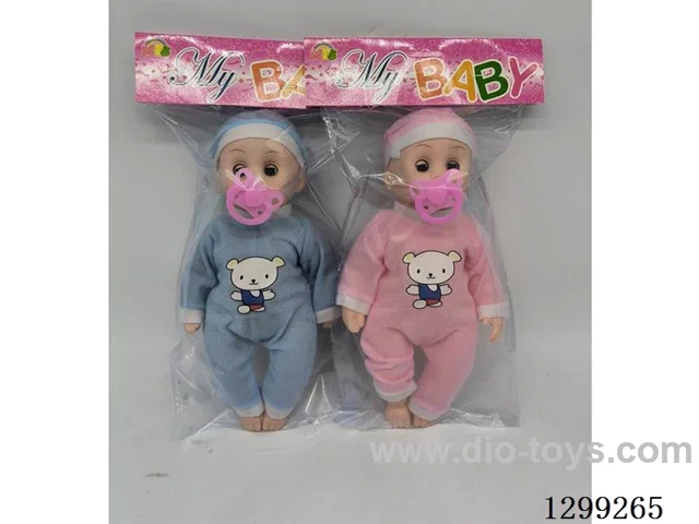 12 inch doll 4 mixed outfits (function: pacifier 4 sound music IC)