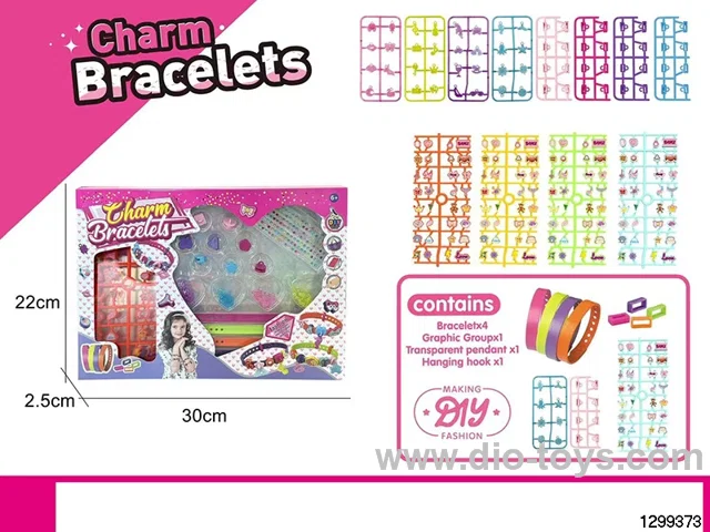 DIY Beaded Jewellery Bracelet & Watch Strap Set with Pendant
