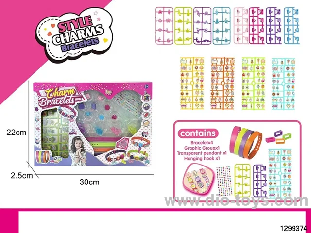 DIY Beaded Barbie Bracelet & Watch Strap Set with Pendant