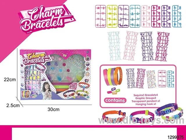 DIY Beaded Letter Bracelet & Watch Strap Set with Pendant