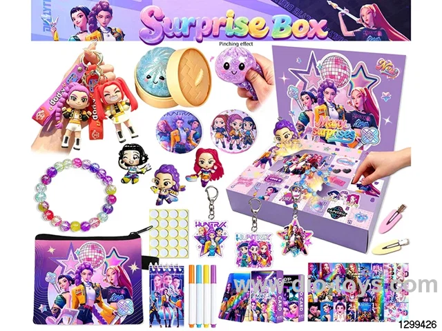 Hunt Demon Girls Blind Box Surprise DIY Set with Jewelry Charms & Squishy Bun