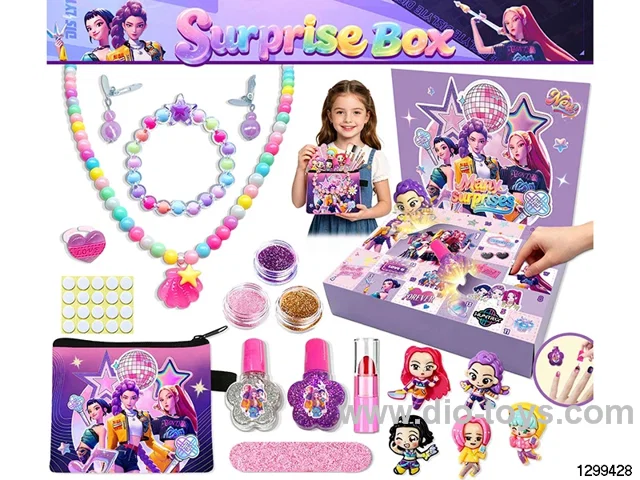 Hunt Demon Girls Blind Box Surprise DIY Nail & Necklace Jewelry Set