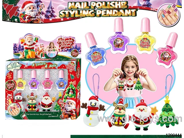 Christmas Snowman Nail Polish DIY Nail Set with Xmas Figure Charm