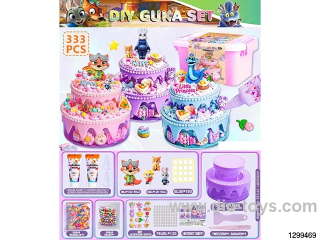 333PCS GuKa Zootopia DIY Cream Cake Set