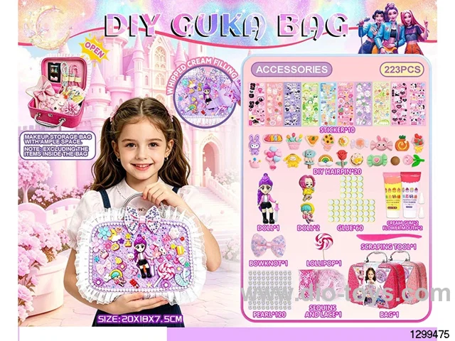 223PCS Hunt Demon Girls DIY Cream Glue Handbag Making Set