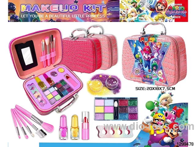 DIY New Mario Cosmetic Bag & Nail Art Set