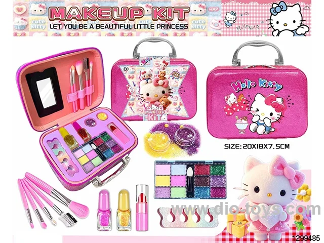 DIY KT Cat Cosmetic Bag & Nail Art Set