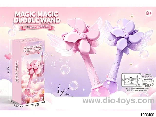 Electric Light Magic Windmill Bubble Stick