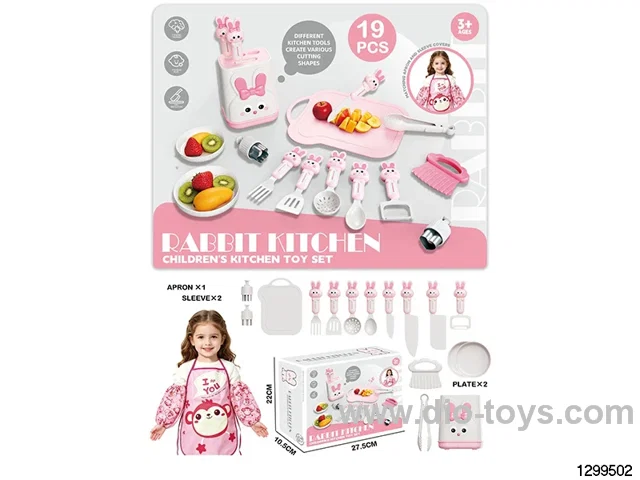 Rabbit Kitchen Kids Pretend Play Cutting Fruit Set (19PCS)