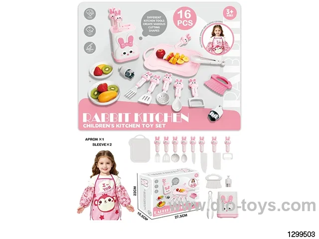 Rabbit Kitchen Kids Pretend Play Cutting Fruit Set (16PCS)
