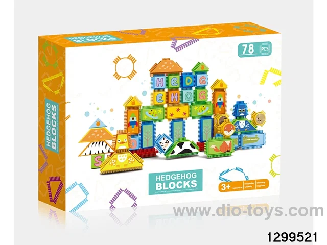 Hedgehog Geometric Building Blocks - 78 pieces