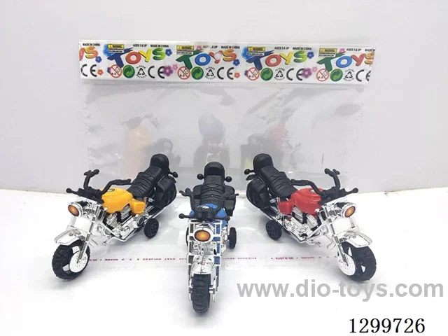 pull back Motorcycle (DIY Assembly)  -  Red, Blue, and Yellow Assortment