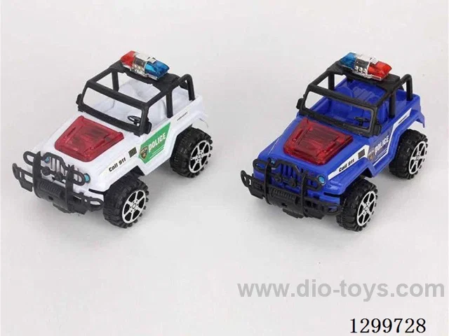 String-Pull Police Car with Lights