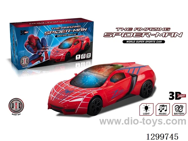 3D Light-Up Spider-Man All-Directional Car