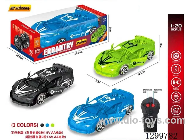 2ch RC Skeleton Car with Opening Doors not included battery 3 colors