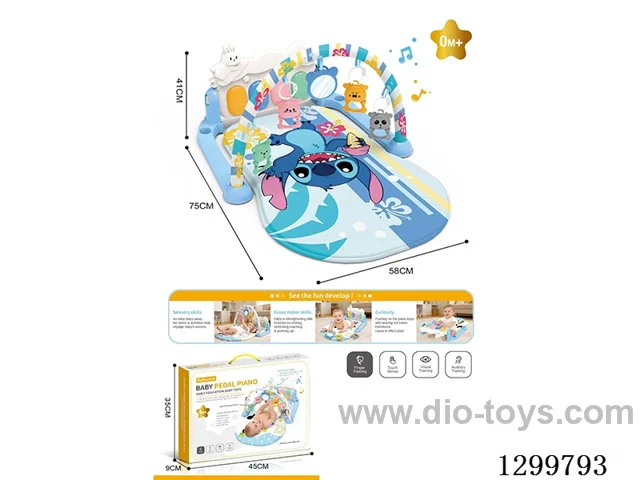Stitch Baby Gym / Pedal Piano / Crawling Mat / Lights & Music