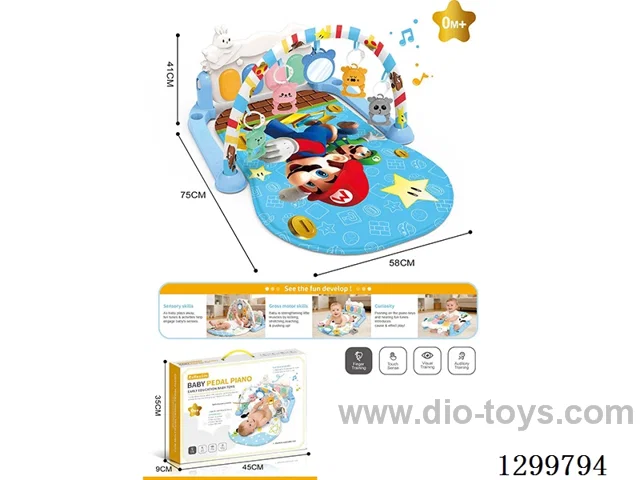 Mario Baby Activity Center / Pedal Piano / Crawling Mat / Lights & Music