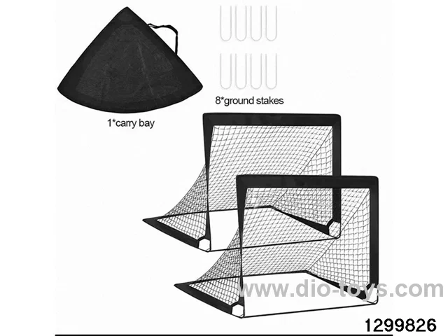 Children's square-shaped foldable and portable outdoor and indoor football training net with football goal suitable for expor
