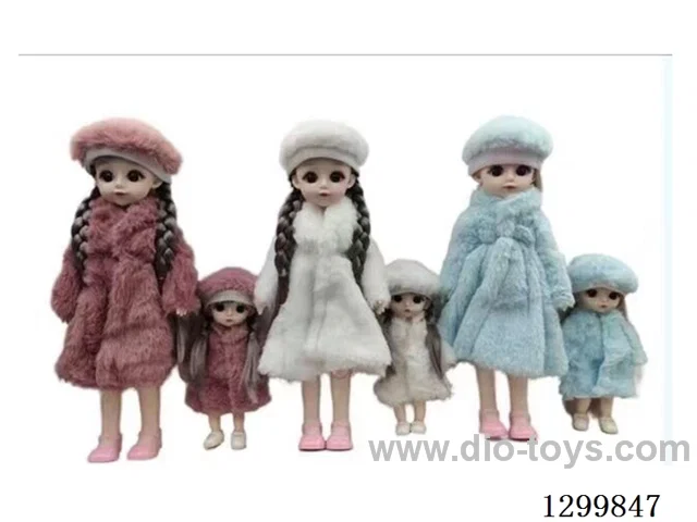 12-inch (30 cm) 13-Joint doll set 4 colors