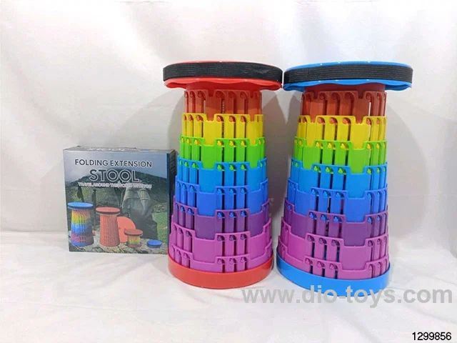 Outdoor rainbow-colored folding chair