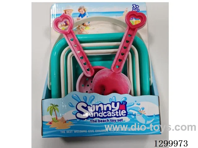 4PCS Beach Bucket and Tool Set