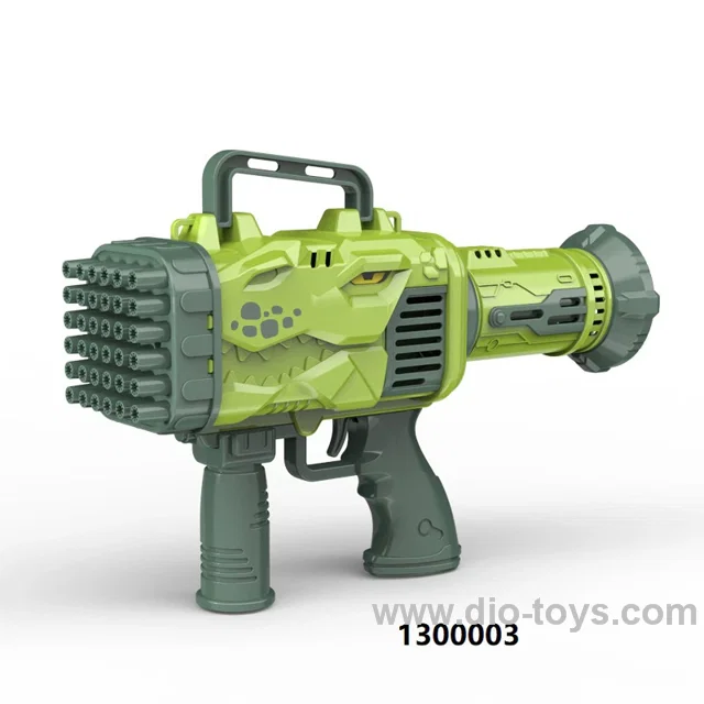 32 holes electric dinosaur bubble gun in color box