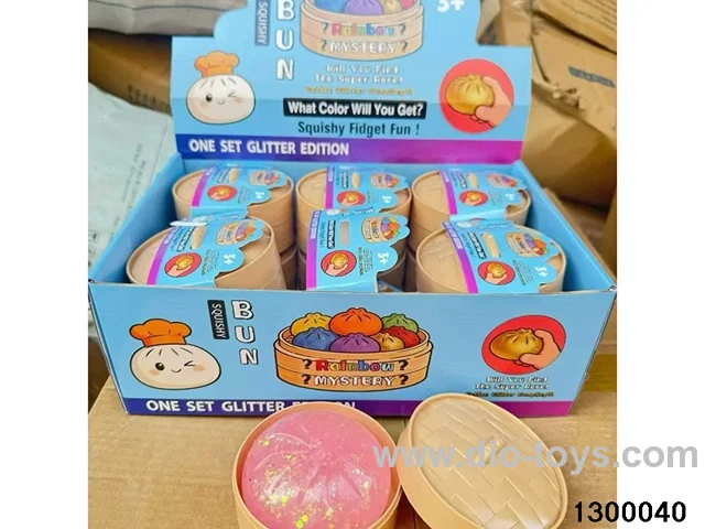 Steamer bun squish toy, pectin bun squish toy, Lekin powder bun squish toy, realistic food play squish toy