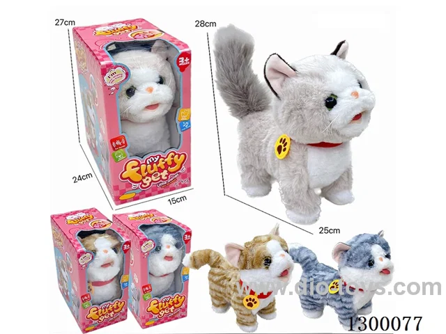 Plush Electric Walking Cat