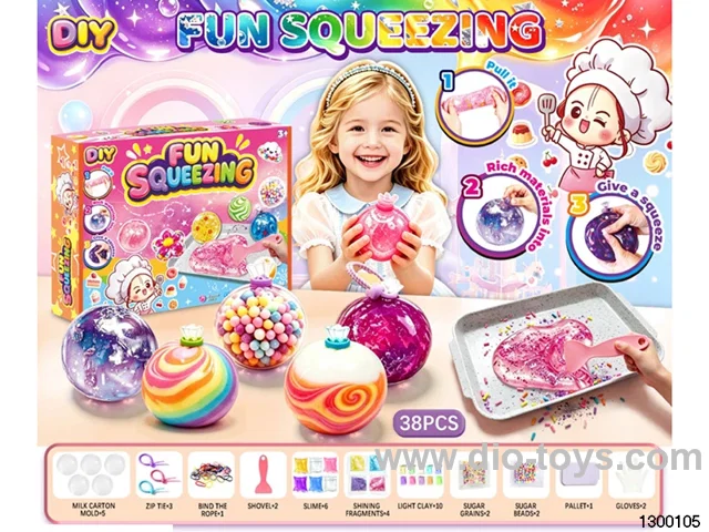DIY Kids' Ice Hockey Slime Self-Molding Relaxation Kit - Soft Ball Set