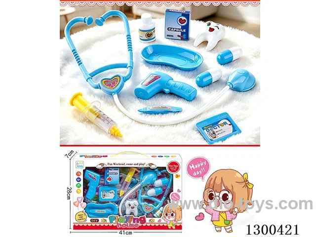 Pretend Play Stethoscope Set - Blue