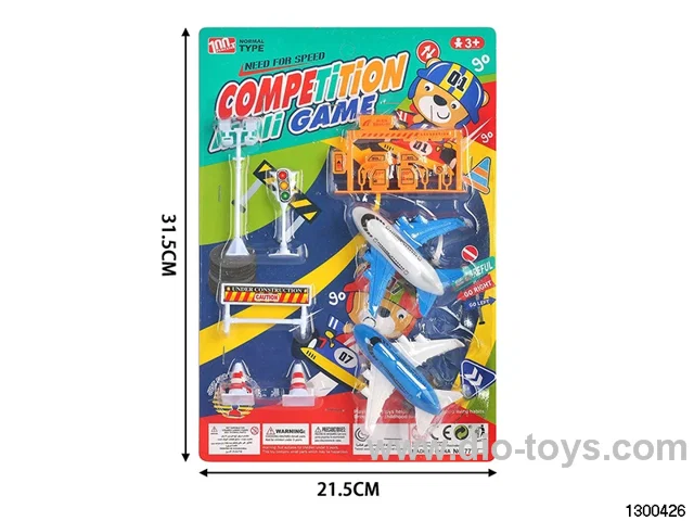 Skidding aircraft with fuel station signs