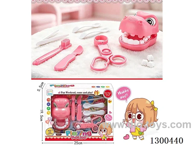 Pink Pretend Play Dentist Set