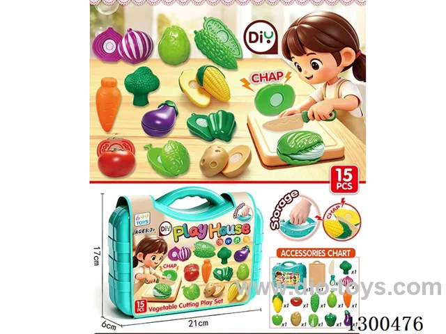 Pretend Play Vegetable Cutting Set