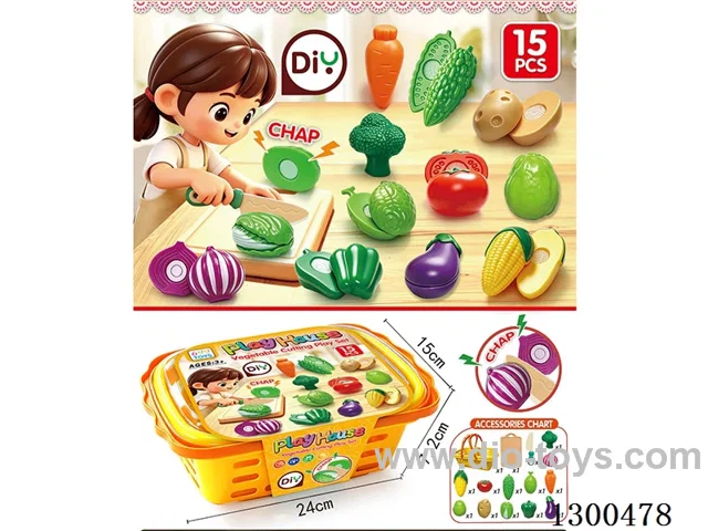 Pretend Play Vegetable Cutting Set