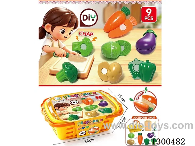 Pretend Play Vegetable Cutting Set