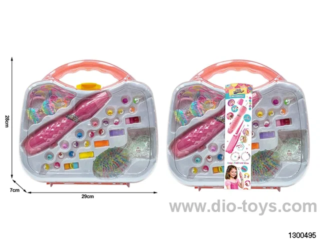 Hairpin Beading Tool + Massage Comb + Hairpin + Elegant String Beading Handbag