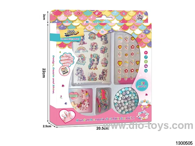 Armor Wearable + Glitter Tattoo Stickers + Nail File + Beading + Ring + Elegant Hairpin