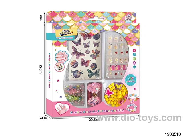 Armor Wearable + Glitter Tattoo Stickers + Nail File + Beading + String Beading + Stickers + Hairpin