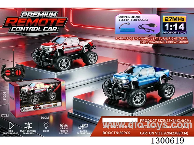 1:14 4ch Off-Road RC Car Ford (Blue, Red; battery included)